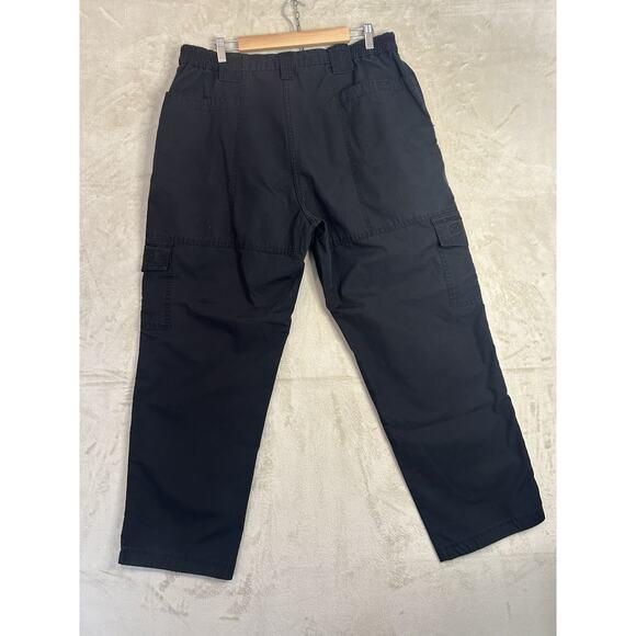 Propper Mens 40x32 Cargo Pants Black Tatical Ripstop Elastic Waist Workwear Duty - Picture 2 of 5